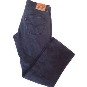 Levis 559 Relaxed Straight Leg Mens Black Denim Jeans 33x32 559-0239